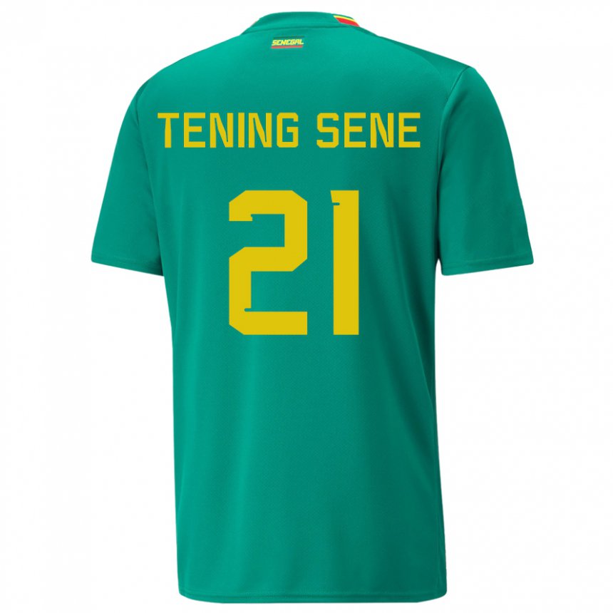 Mujer Camiseta Senegal Tening Sene #21 Verde 2ª Equipación 22-24 La Camisa Argentina