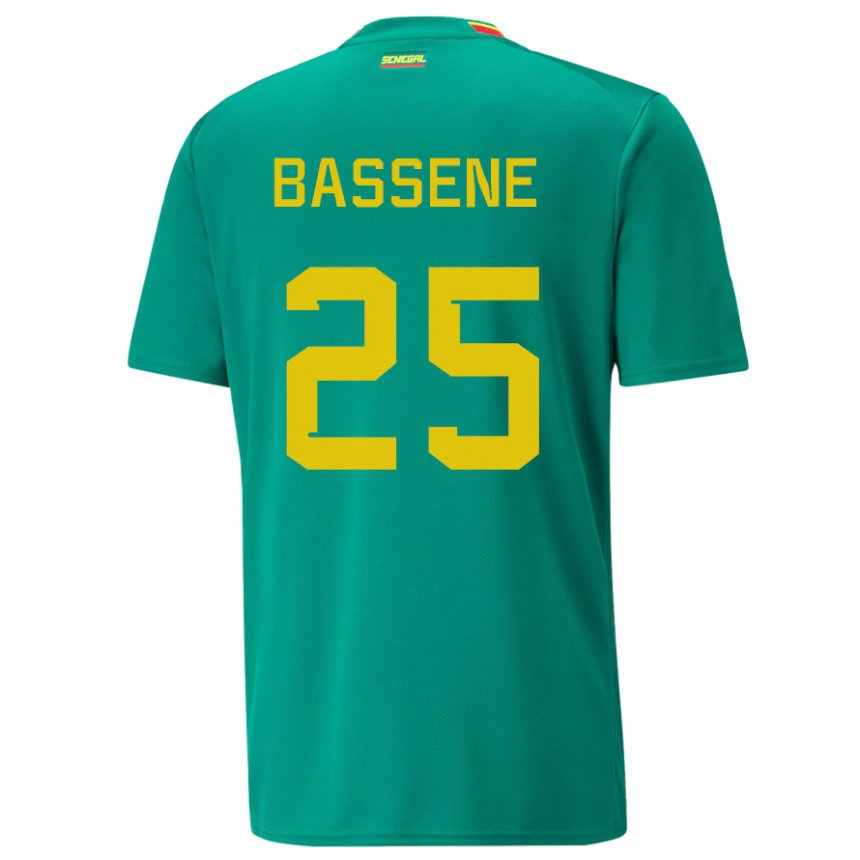 Mujer Camiseta Senegal Pascaline Bassene #25 Verde 2ª Equipación 22-24 La Camisa Argentina
