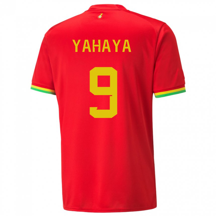 Mujer Camiseta Ghana Mohammed Yahaya #9 Rojo 2ª Equipación 22-24 La Camisa Argentina