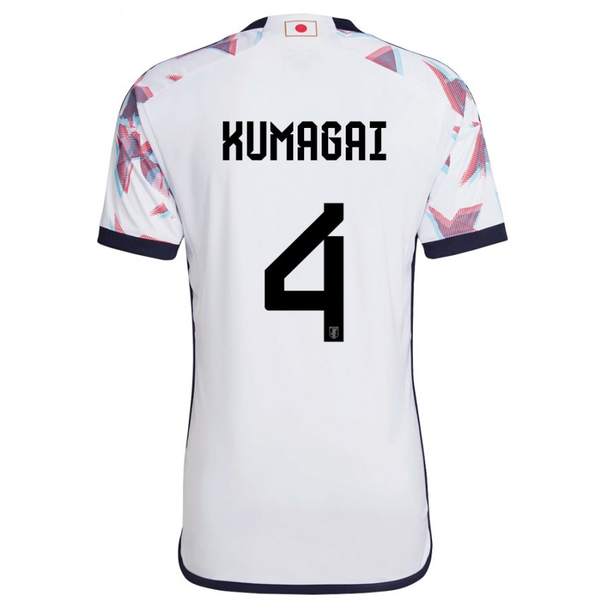 Mujer Camiseta Japón Saki Kumagai #4 Blanco 2ª Equipación 22-24 La Camisa Argentina