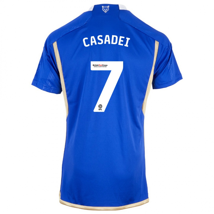 Niño Camiseta Cesare Casadei #7 Azul 1ª Equipación 2023/24 La Camisa Argentina