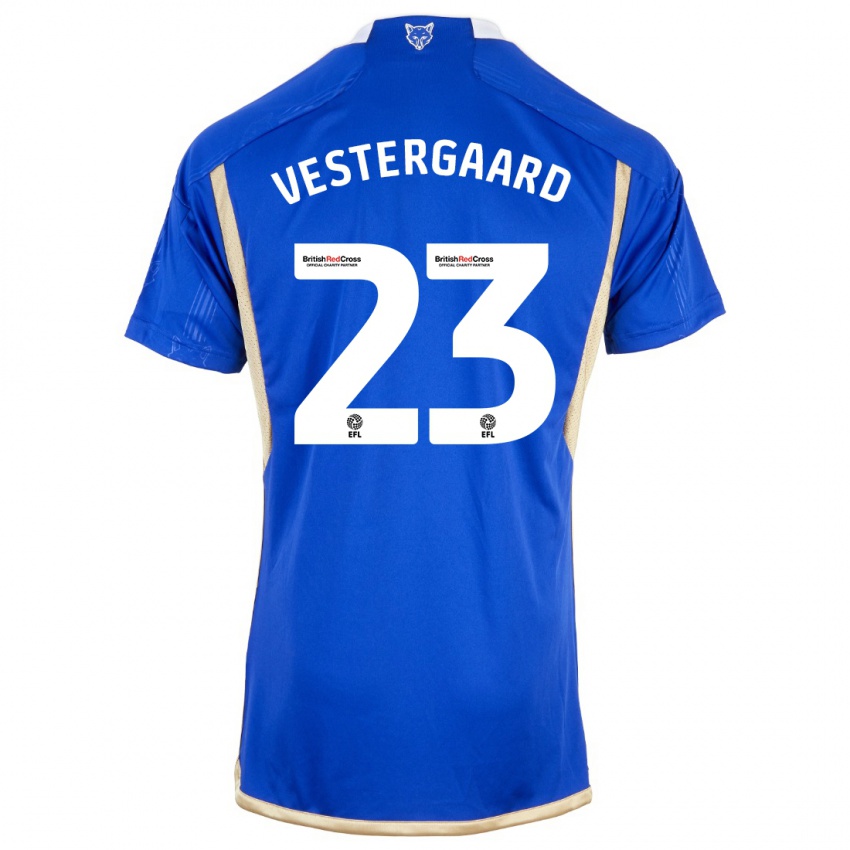 Niño Camiseta Jannik Vestergaard #23 Azul 1ª Equipación 2023/24 La Camisa Argentina