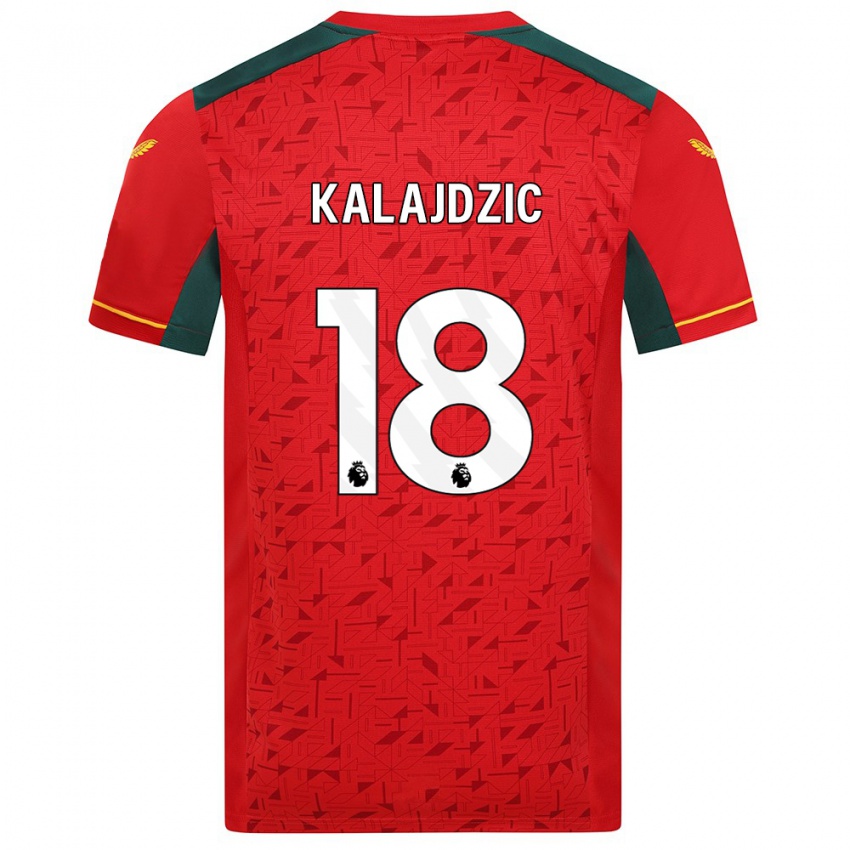 Niño Camiseta Sasa Kalajdzic #18 Rojo 2ª Equipación 2023/24 La Camisa Argentina