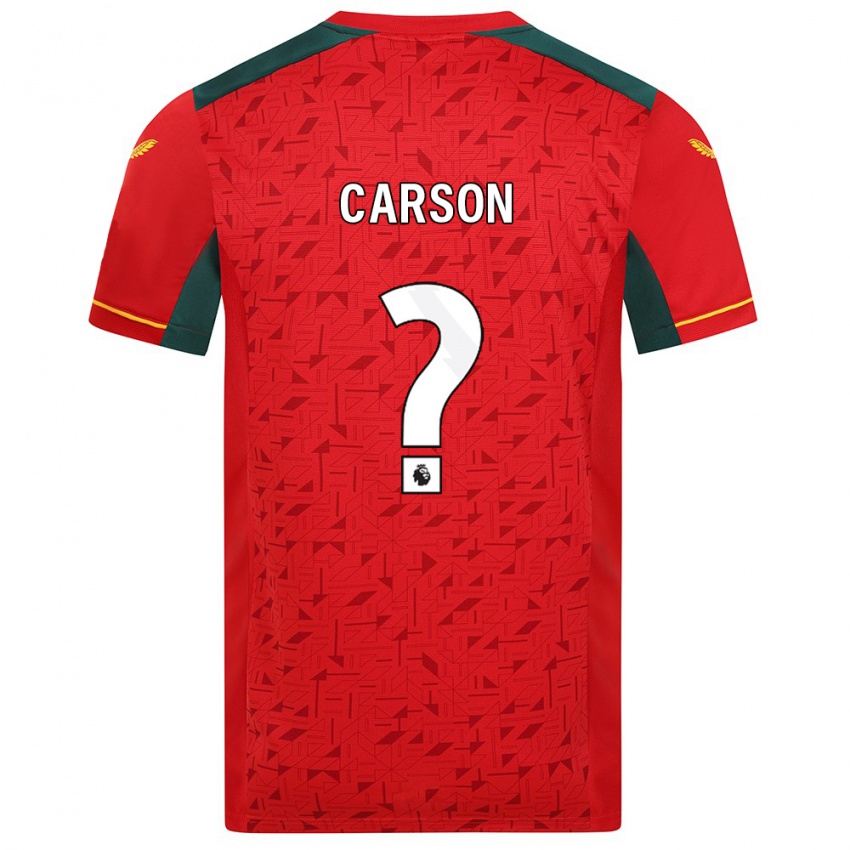 Niño Camiseta Hayden Carson #0 Rojo 2ª Equipación 2023/24 La Camisa Argentina