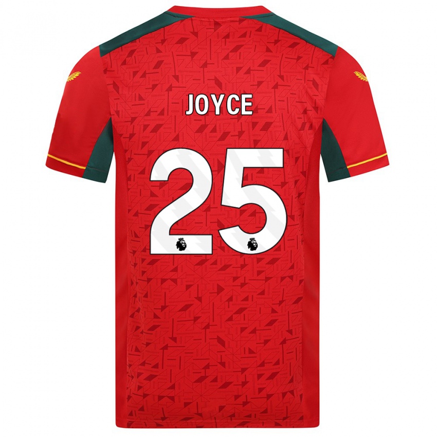 Niño Camiseta Leonie Joyce #25 Rojo 2ª Equipación 2023/24 La Camisa Argentina