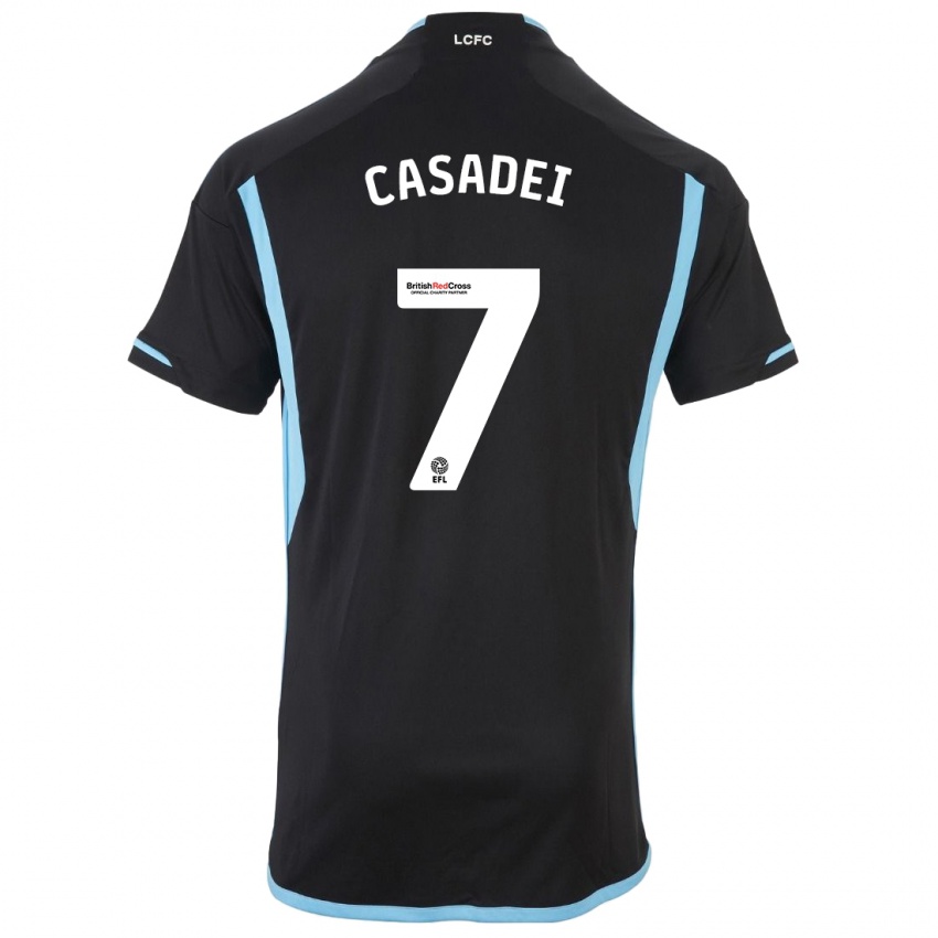Niño Camiseta Cesare Casadei #7 Negro 2ª Equipación 2023/24 La Camisa Argentina