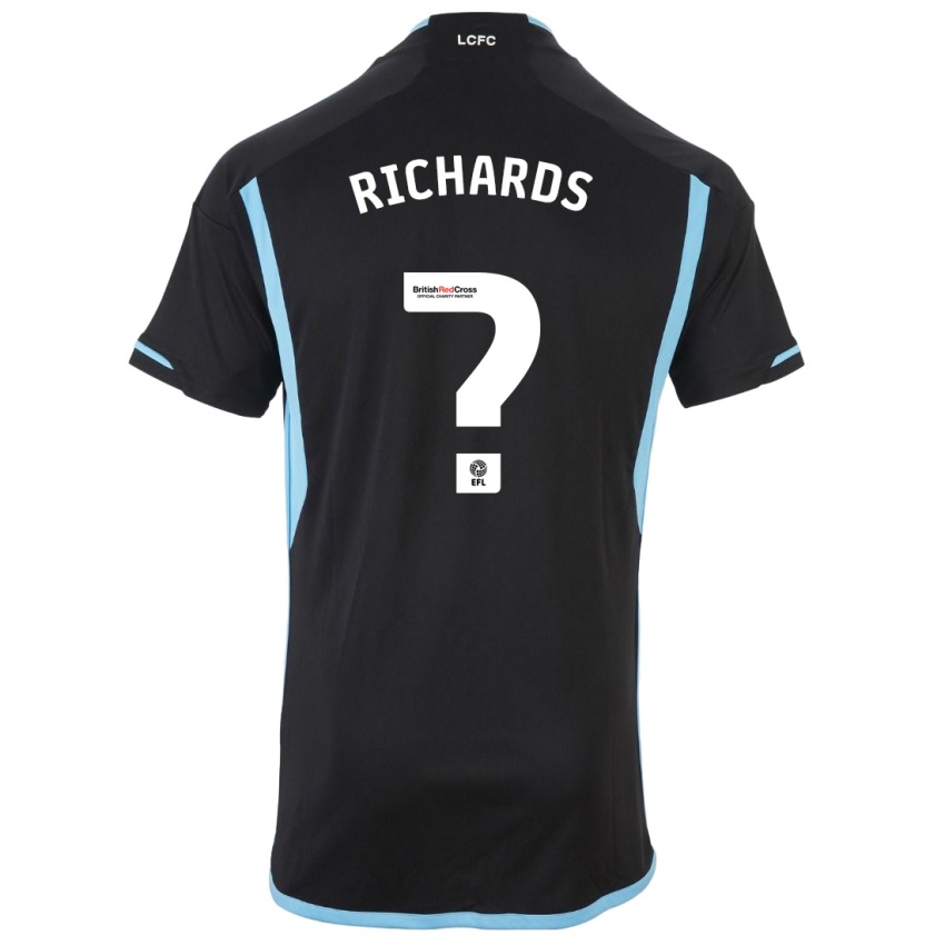 Niño Camiseta Amani Richards #0 Negro 2ª Equipación 2023/24 La Camisa Argentina