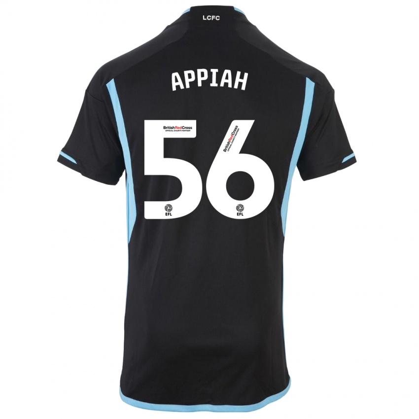 Niño Camiseta Paul Appiah #56 Negro 2ª Equipación 2023/24 La Camisa Argentina