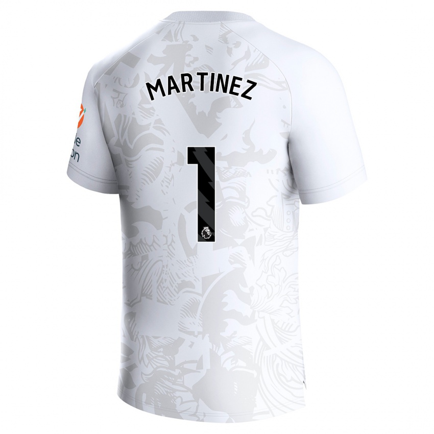 Niño Camiseta Emiliano Martínez #1 Blanco 2ª Equipación 2023/24 La Camisa Argentina