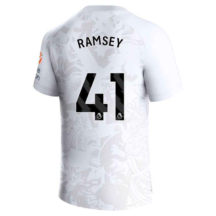Niño Camiseta Jacob Ramsey #41 Blanco 2ª Equipación 2023/24 La Camisa Argentina