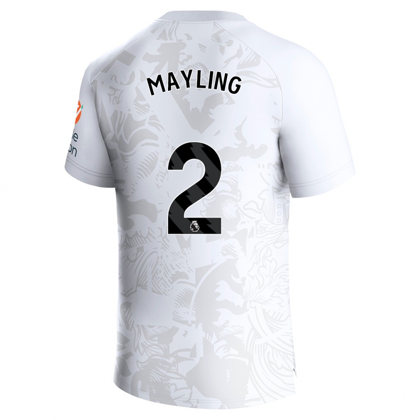 Niño Camiseta Sarah Mayling #2 Blanco 2ª Equipación 2023/24 La Camisa Argentina