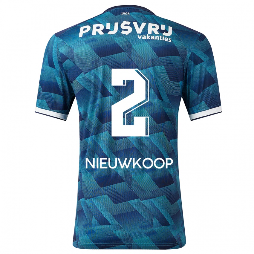 Niño Camiseta Bart Nieuwkoop #2 Azul 2ª Equipación 2023/24 La Camisa Argentina