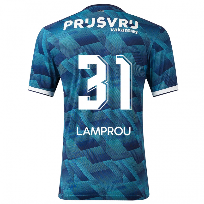 Niño Camiseta Kostas Lamprou #31 Azul 2ª Equipación 2023/24 La Camisa Argentina