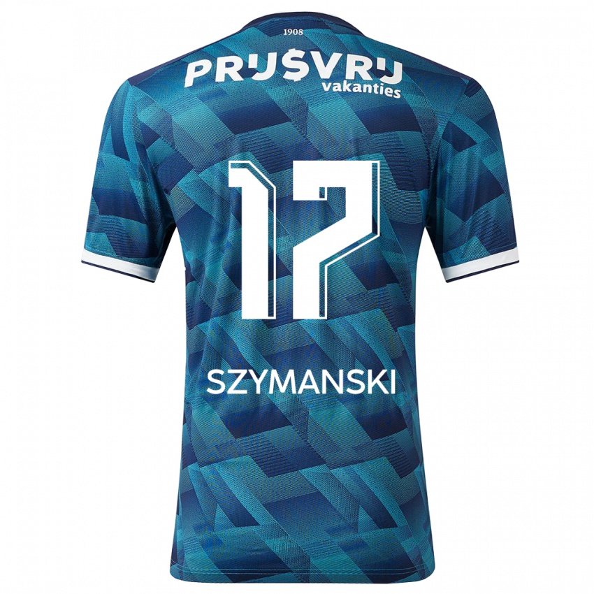 Niño Camiseta Sebastian Szymanski #17 Azul 2ª Equipación 2023/24 La Camisa Argentina