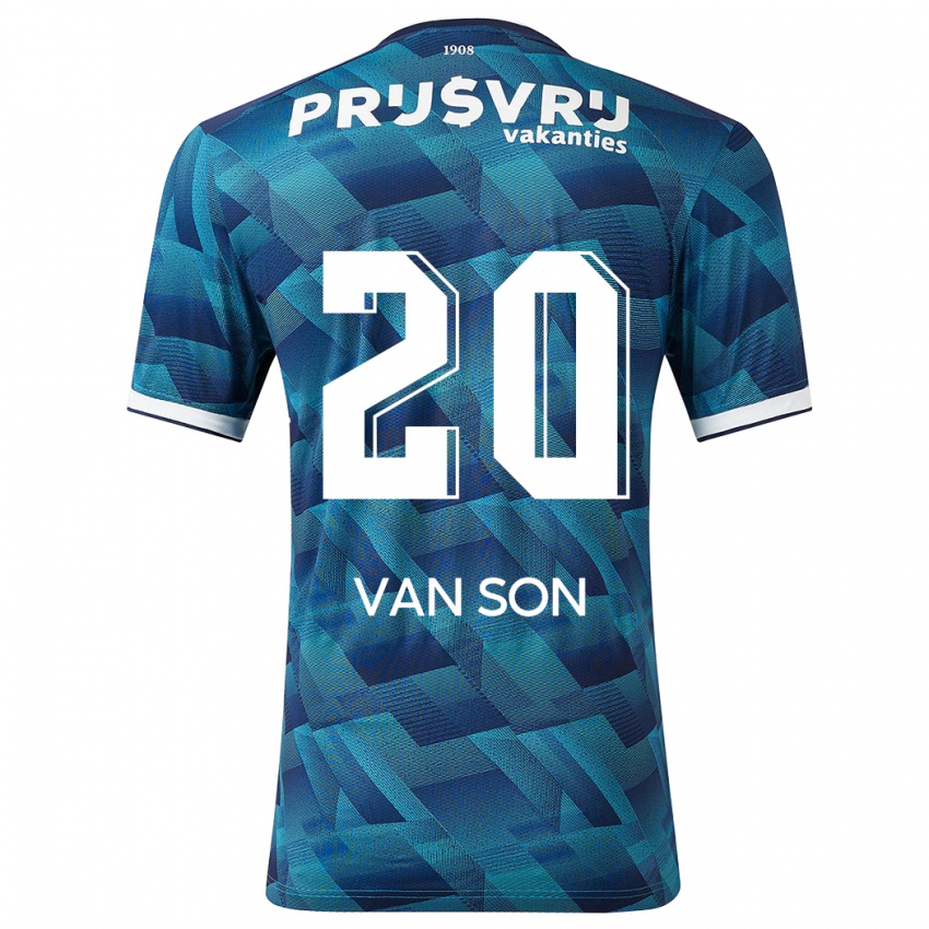Niño Camiseta Anne Van Son #20 Azul 2ª Equipación 2023/24 La Camisa Argentina