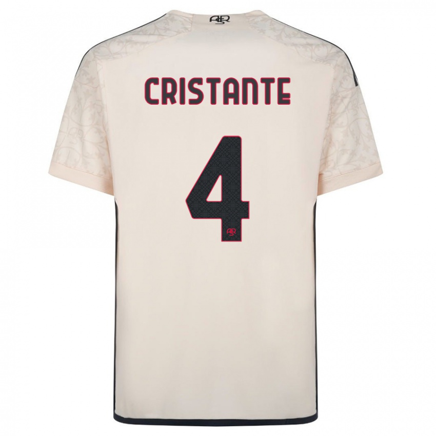Niño Camiseta Bryan Cristante #4 Blanquecino 2ª Equipación 2023/24 La Camisa Argentina