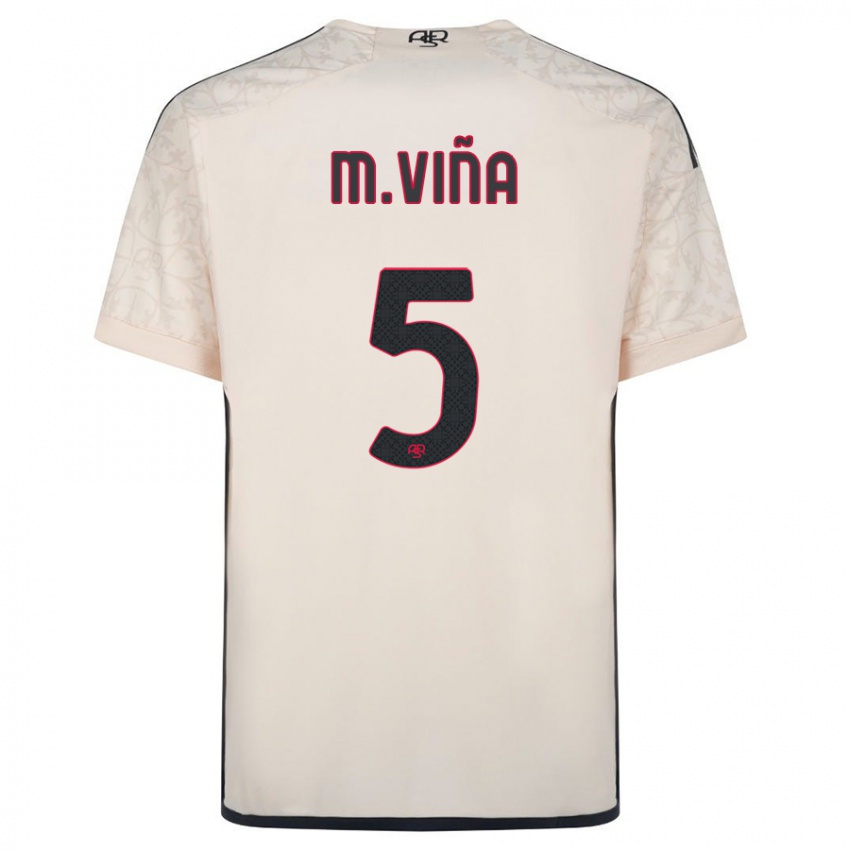 Niño Camiseta Matias Vina #5 Blanquecino 2ª Equipación 2023/24 La Camisa Argentina