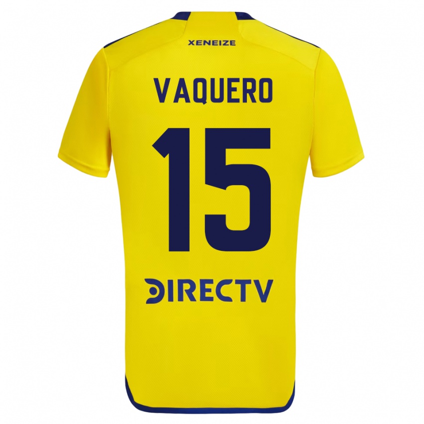 Niño Camiseta Iván Vaquero #15 Amarillo 2ª Equipación 2023/24 La Camisa Argentina
