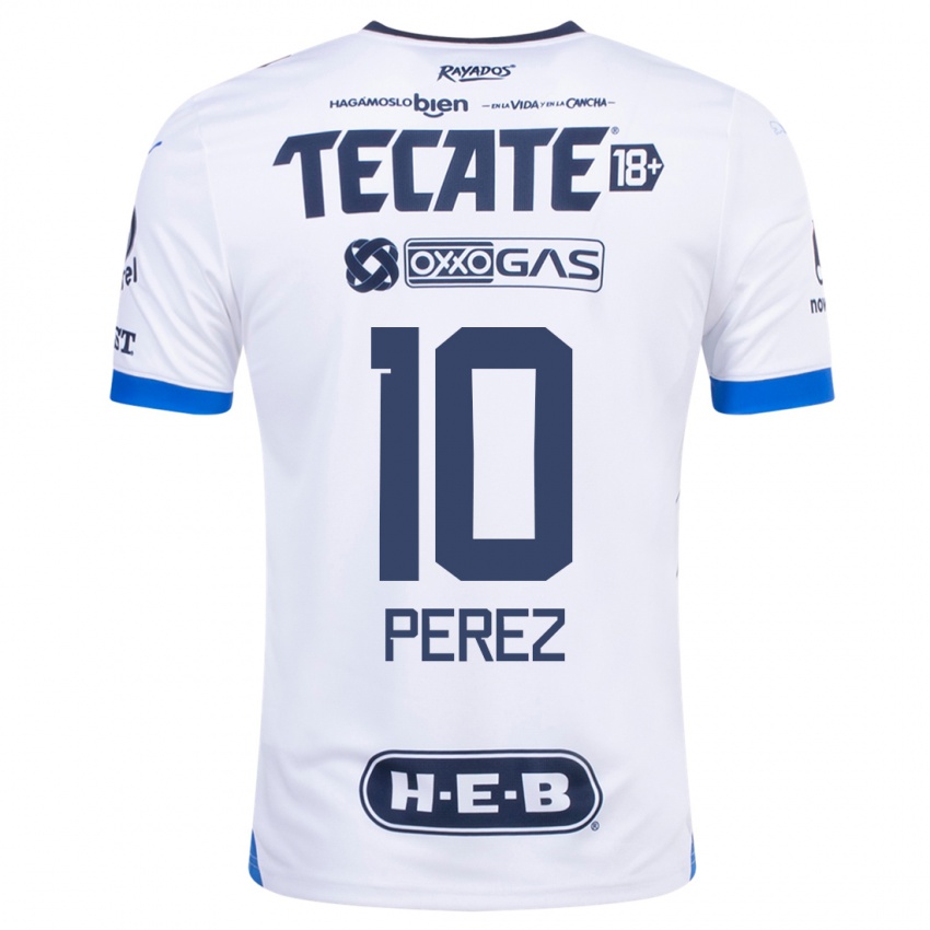 Niño Camiseta Nicole Perez #10 Blanco 2ª Equipación 2023/24 La Camisa Argentina
