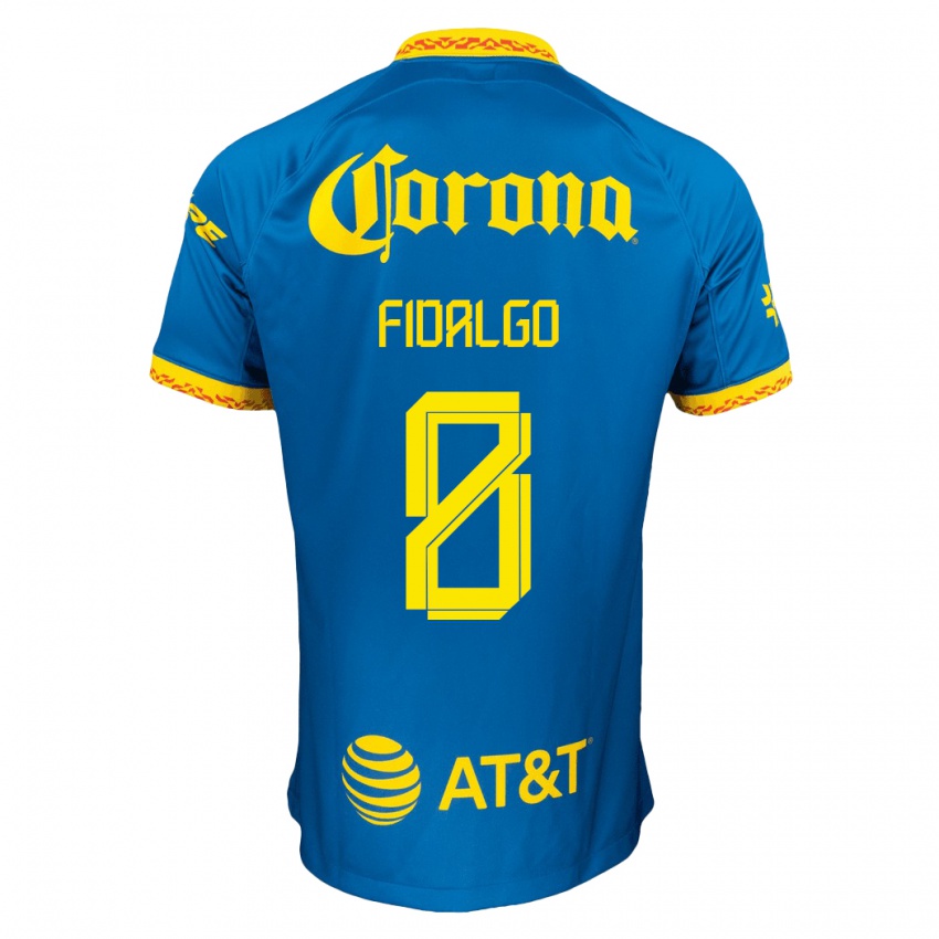 Niño Camiseta Alvaro Fidalgo #8 Azul 2ª Equipación 2023/24 La Camisa Argentina