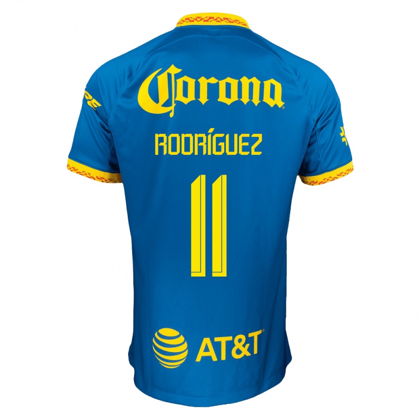 Niño Camiseta Jonathan Rodriguez #11 Azul 2ª Equipación 2023/24 La Camisa Argentina