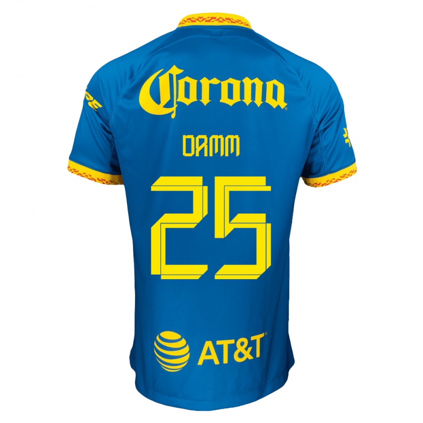 Niño Camiseta Jurgen Damm #25 Azul 2ª Equipación 2023/24 La Camisa Argentina