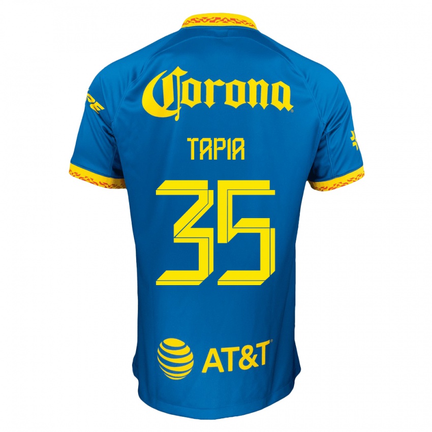 Niño Camiseta Fernando Tapia #35 Azul 2ª Equipación 2023/24 La Camisa Argentina