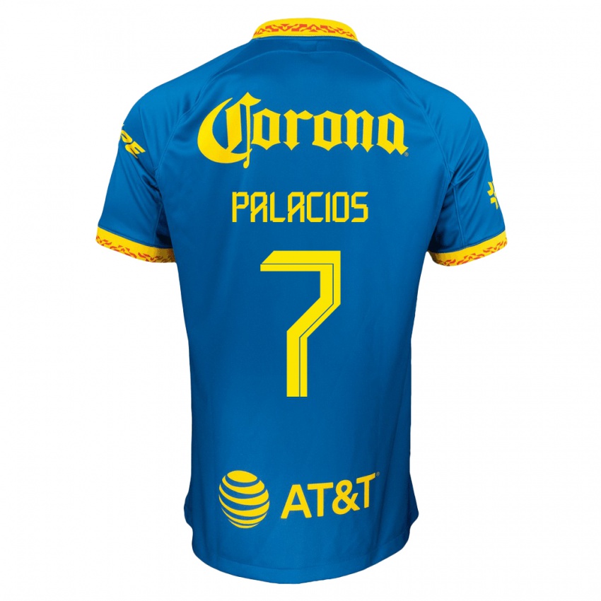 Niño Camiseta Kiana Palacios #7 Azul 2ª Equipación 2023/24 La Camisa Argentina
