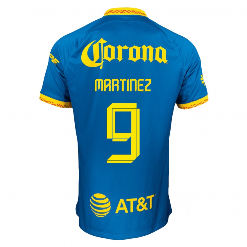 Niño Camiseta Katty Martinez #9 Azul 2ª Equipación 2023/24 La Camisa Argentina