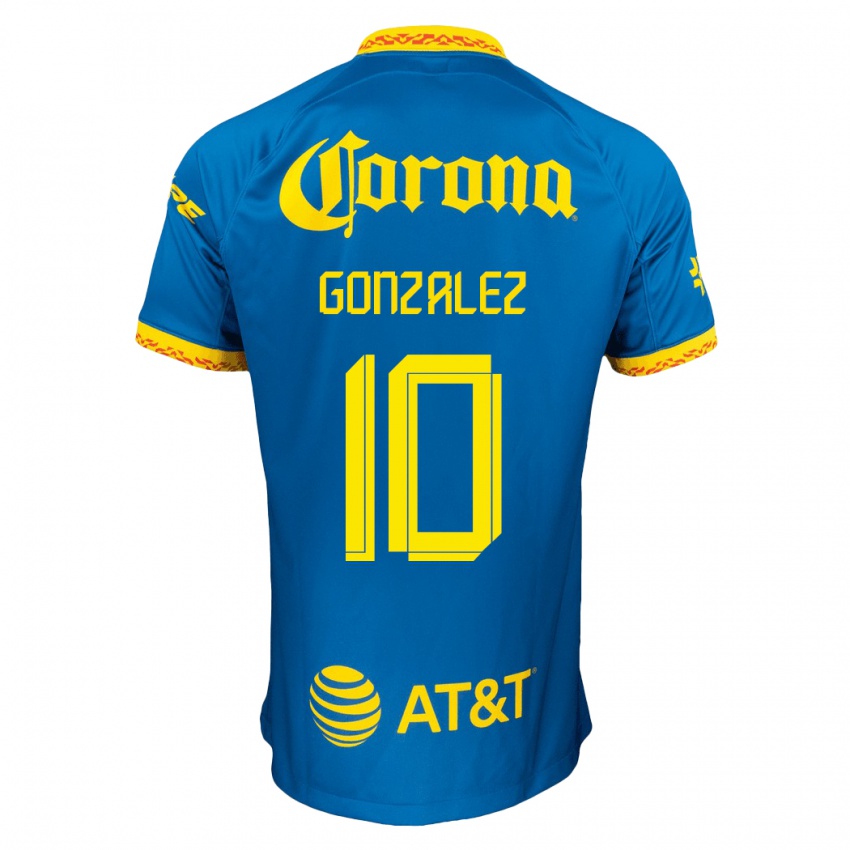Niño Camiseta Alison Gonzalez #10 Azul 2ª Equipación 2023/24 La Camisa Argentina