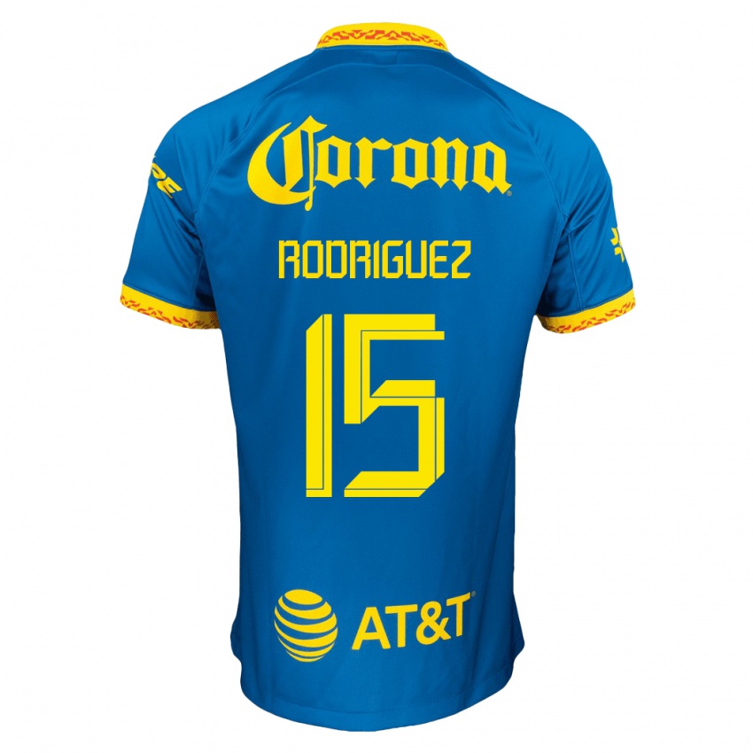 Niño Camiseta Kimberly Rodriguez #15 Azul 2ª Equipación 2023/24 La Camisa Argentina