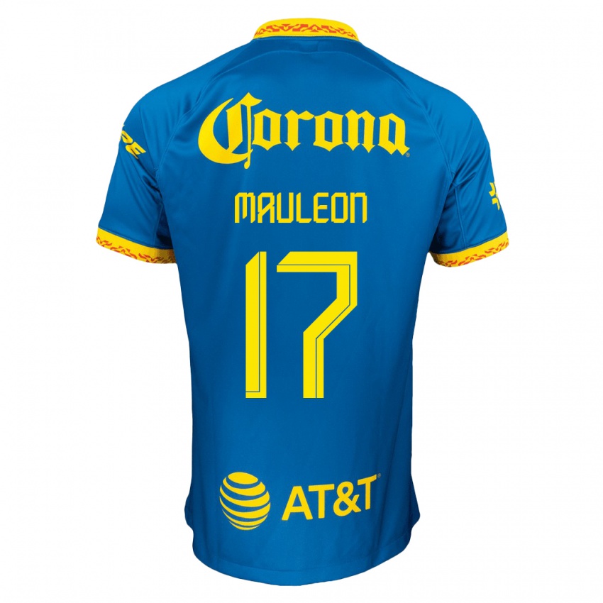 Niño Camiseta Natalia Mauleon #17 Azul 2ª Equipación 2023/24 La Camisa Argentina