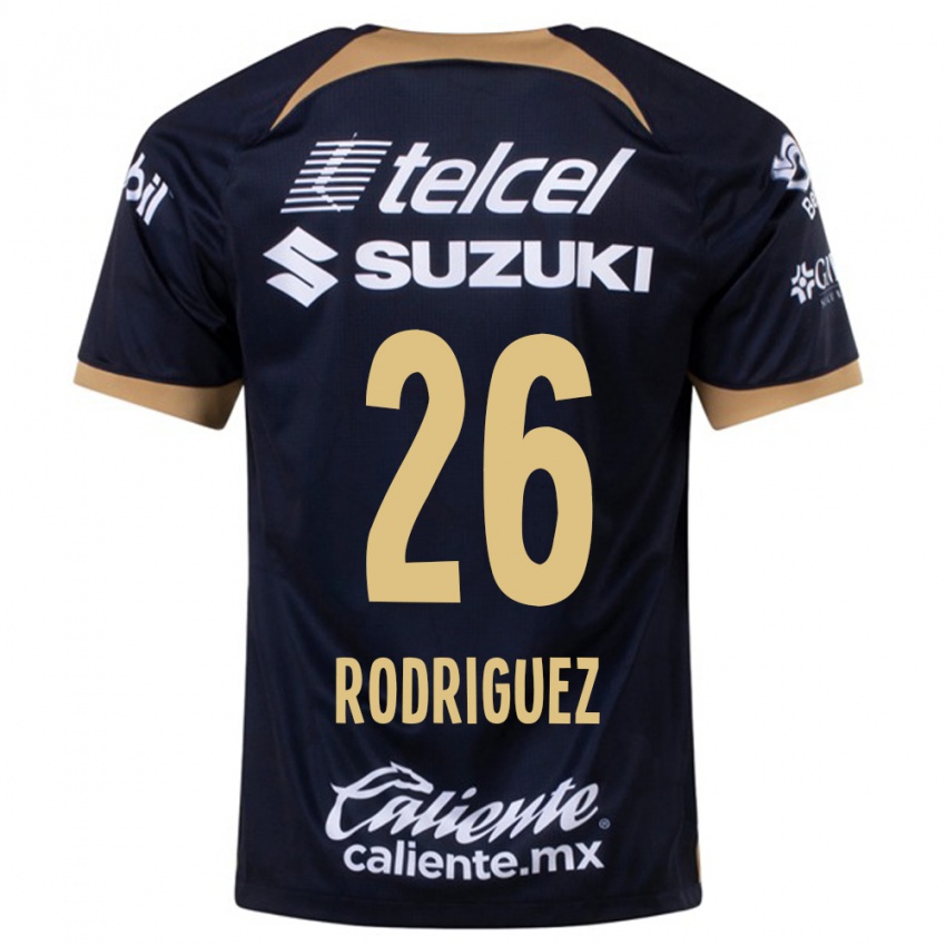 Niño Camiseta Lucia Rodriguez #26 Azul Oscuro 2ª Equipación 2023/24 La Camisa Argentina