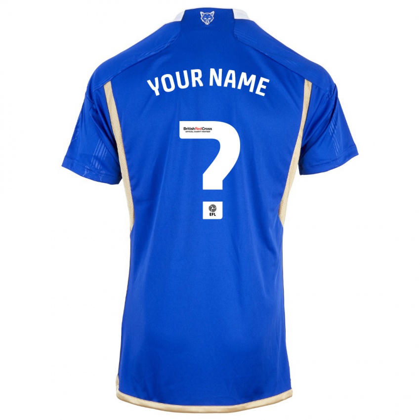 Hombre Camiseta Su Nombre #0 Azul Real 1ª Equipación 2023/24 La Camisa Argentina