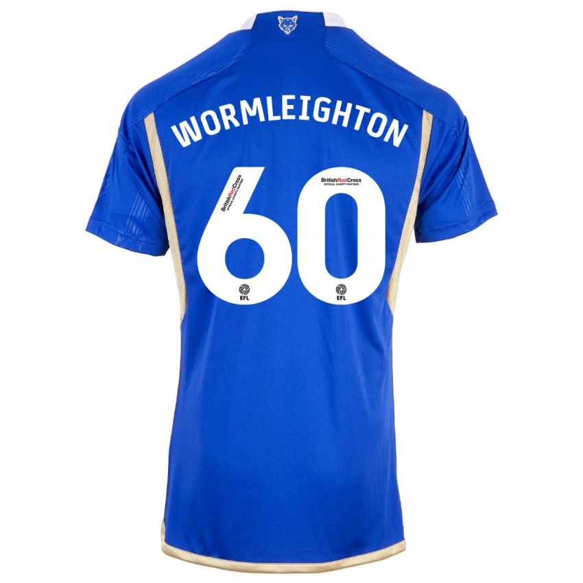 Hombre Camiseta Joe Wormleighton #60 Azul Real 1ª Equipación 2023/24 La Camisa Argentina
