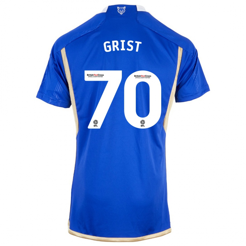 Hombre Camiseta Ben Grist #70 Azul Real 1ª Equipación 2023/24 La Camisa Argentina
