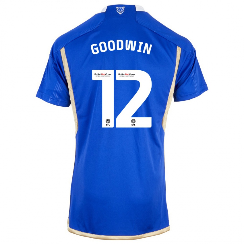 Hombre Camiseta Missy Goodwin #12 Azul Real 1ª Equipación 2023/24 La Camisa Argentina