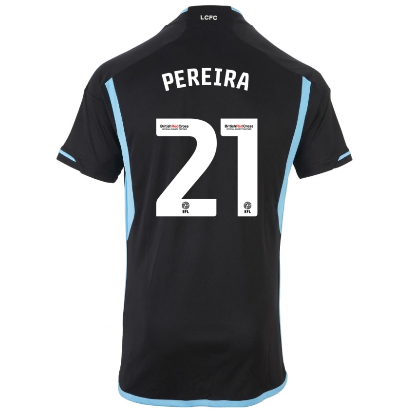 Hombre Camiseta Ricardo Pereira #21 Negro 2ª Equipación 2023/24 La Camisa Argentina
