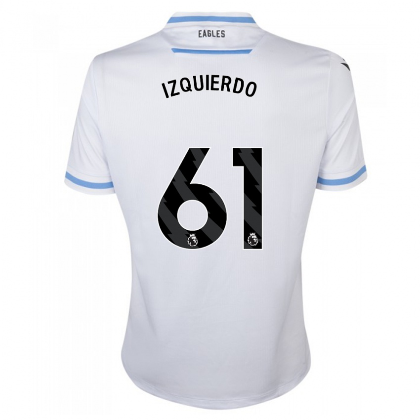 Hombre Camiseta Jackson Izquierdo #61 Blanco 2ª Equipación 2023/24 La Camisa Argentina