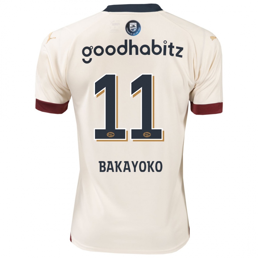 Hombre Camiseta Johan Bakayoko #11 Blanquecino 2ª Equipación 2023/24 La Camisa Argentina