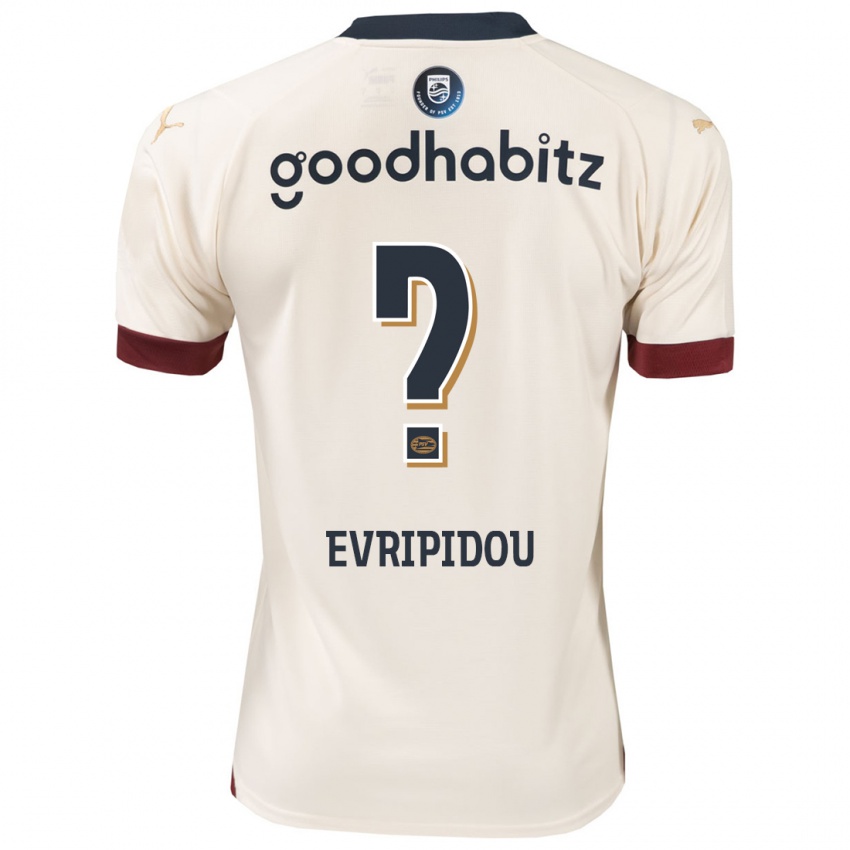 Hombre Camiseta Konstantinos Evripidou #0 Blanquecino 2ª Equipación 2023/24 La Camisa Argentina
