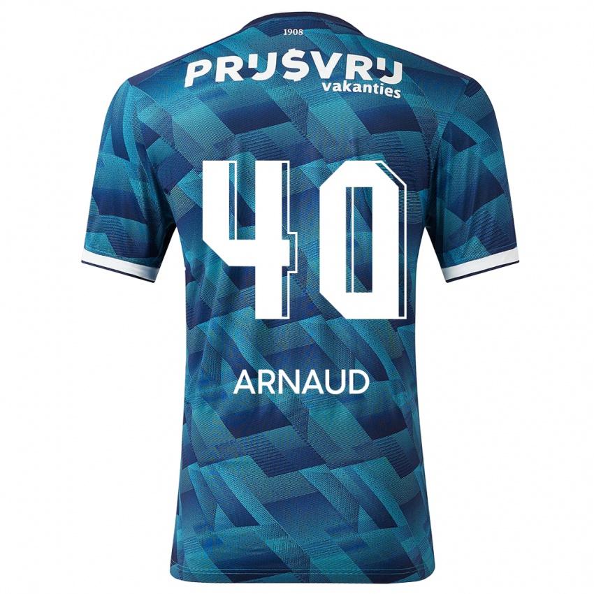Hombre Camiseta Lugene Arnaud #40 Azul 2ª Equipación 2023/24 La Camisa Argentina