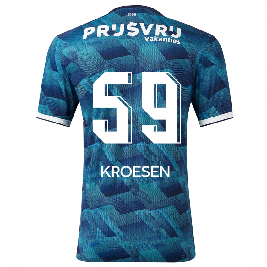Hombre Camiseta Jaimy Kroesen #59 Azul 2ª Equipación 2023/24 La Camisa Argentina