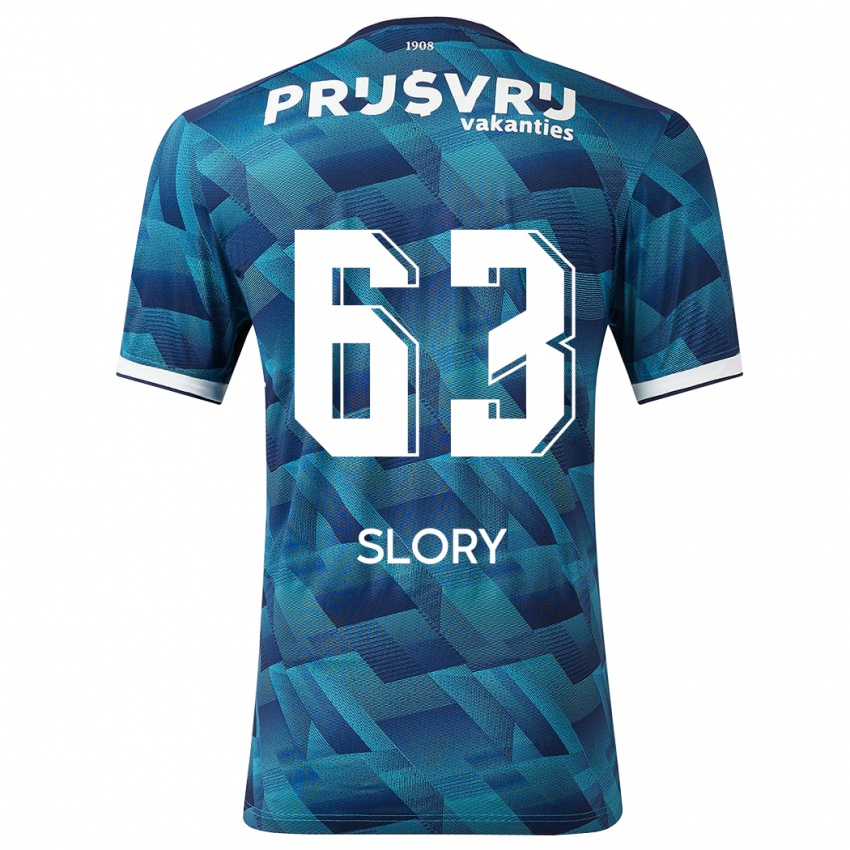 Hombre Camiseta Jaden Slory #63 Azul 2ª Equipación 2023/24 La Camisa Argentina
