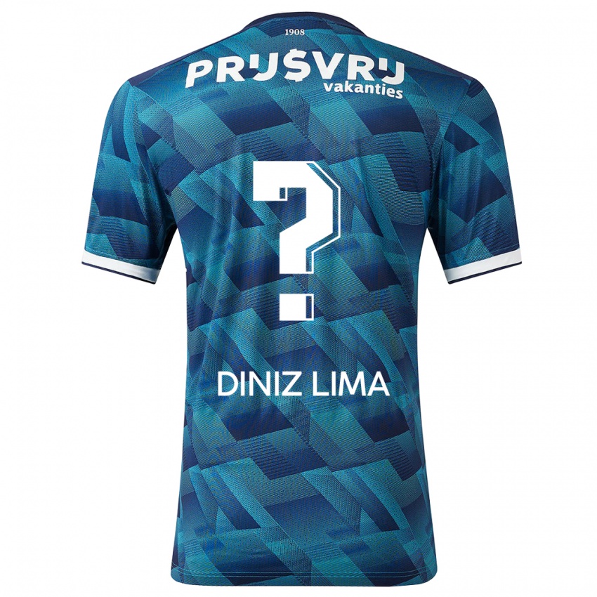 Hombre Camiseta Lucas Diniz Lima #0 Azul 2ª Equipación 2023/24 La Camisa Argentina