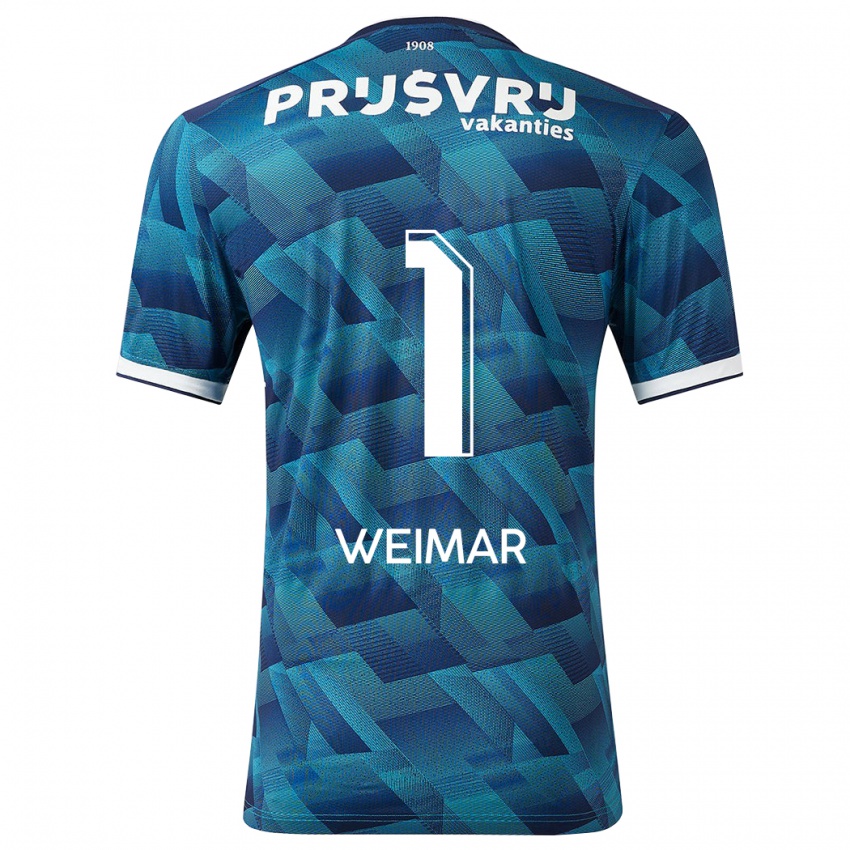 Hombre Camiseta Jacintha Weimar #1 Azul 2ª Equipación 2023/24 La Camisa Argentina