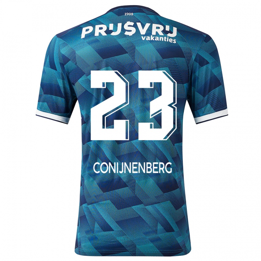 Hombre Camiseta Jada Conijnenberg #23 Azul 2ª Equipación 2023/24 La Camisa Argentina