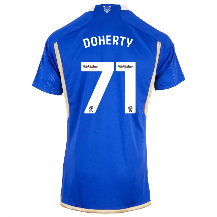 Mujer Camiseta Arlo Doherty #71 Azul Real 1ª Equipación 2023/24 La Camisa Argentina