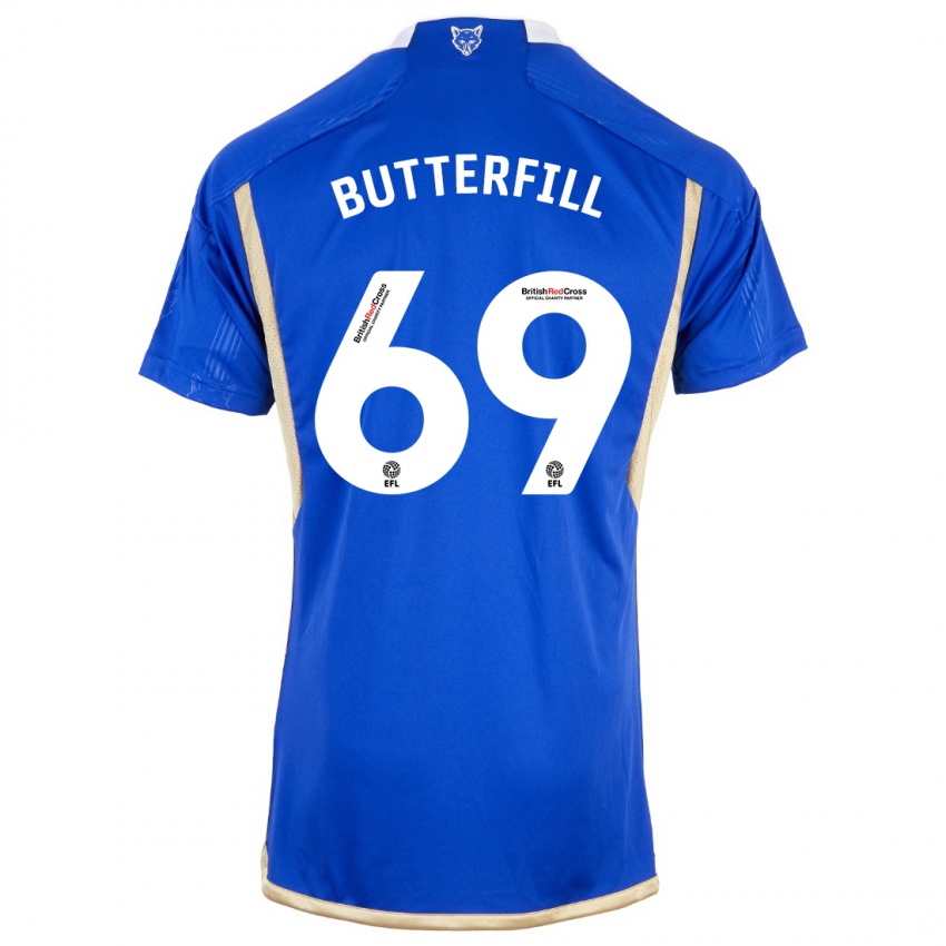 Mujer Camiseta Jack Butterfill #69 Azul Real 1ª Equipación 2023/24 La Camisa Argentina