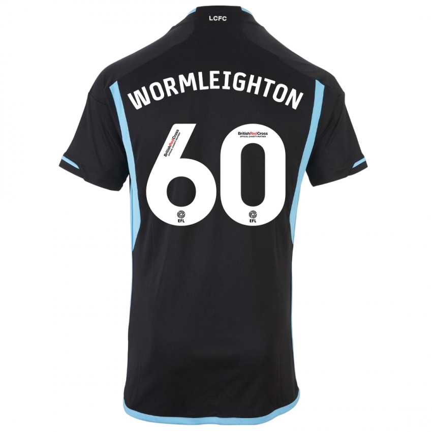 Mujer Camiseta Joe Wormleighton #60 Negro 2ª Equipación 2023/24 La Camisa Argentina
